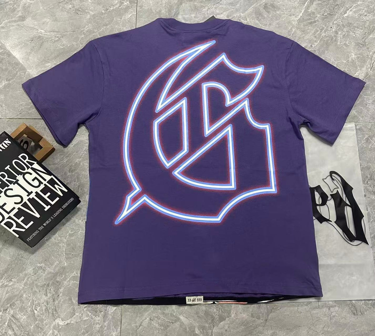 Godspeed Purple Washed Rock Graphic T-Shirt ¡ª back