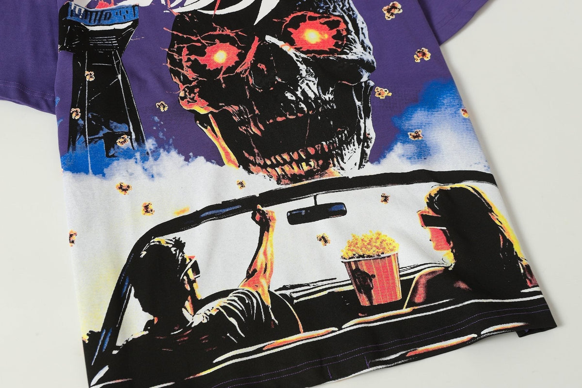 Godspeed Purple Washed Rock Graphic T-Shirt ¡ª detail