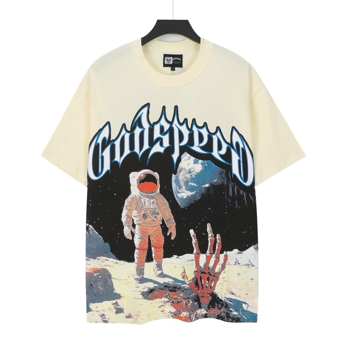 Godspeed Cream Astronaut Graphic Short-Sleeve T-Shirt ¡ª hero