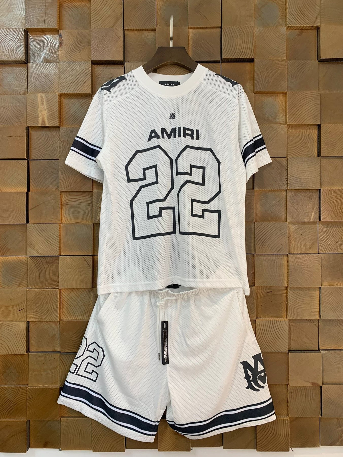 AMIRI 22 Number Jersey Short-Sleeve Set ¡ª front