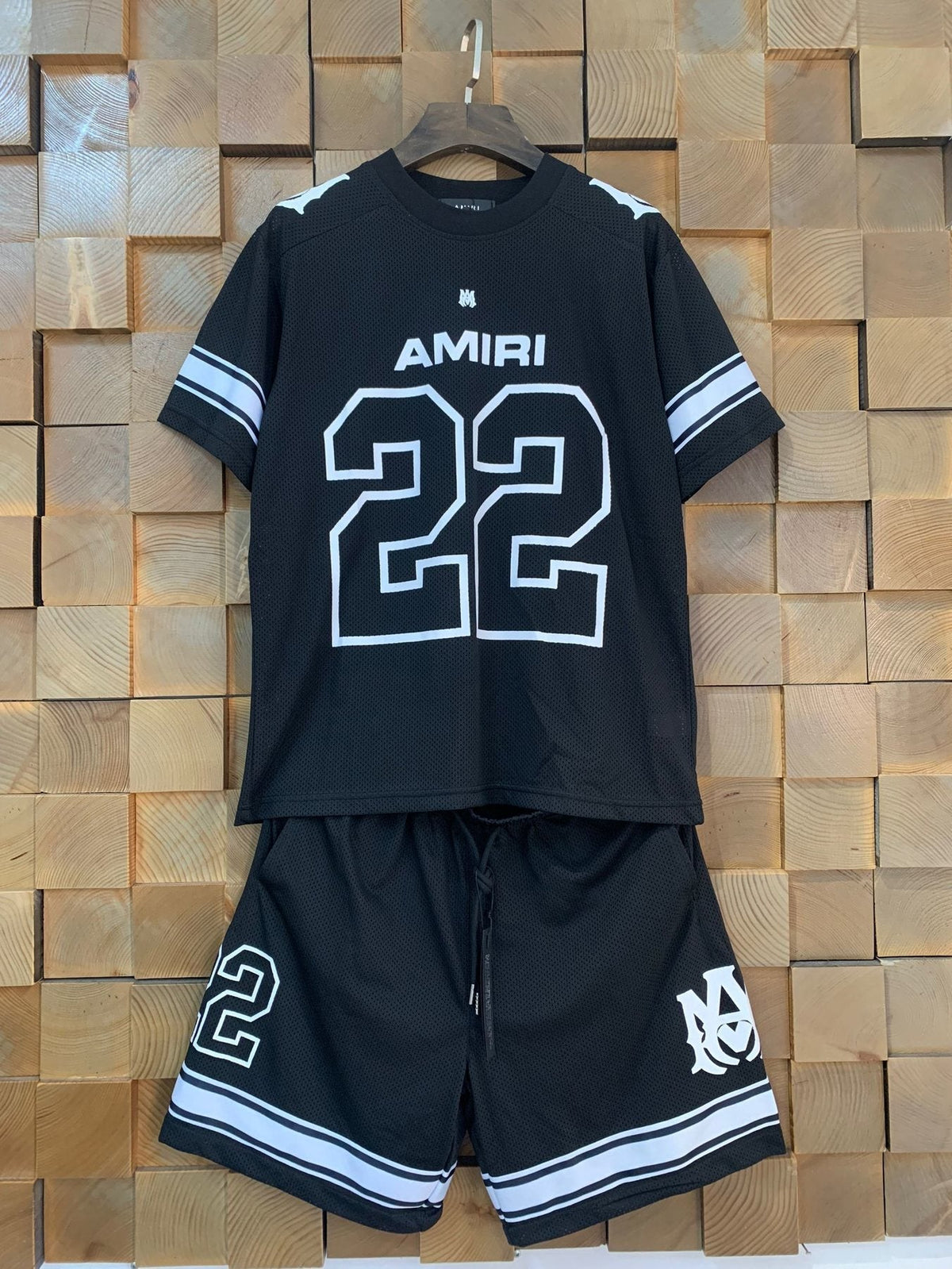 AMIRI 22 Number Jersey Short-Sleeve Set ¡ª front