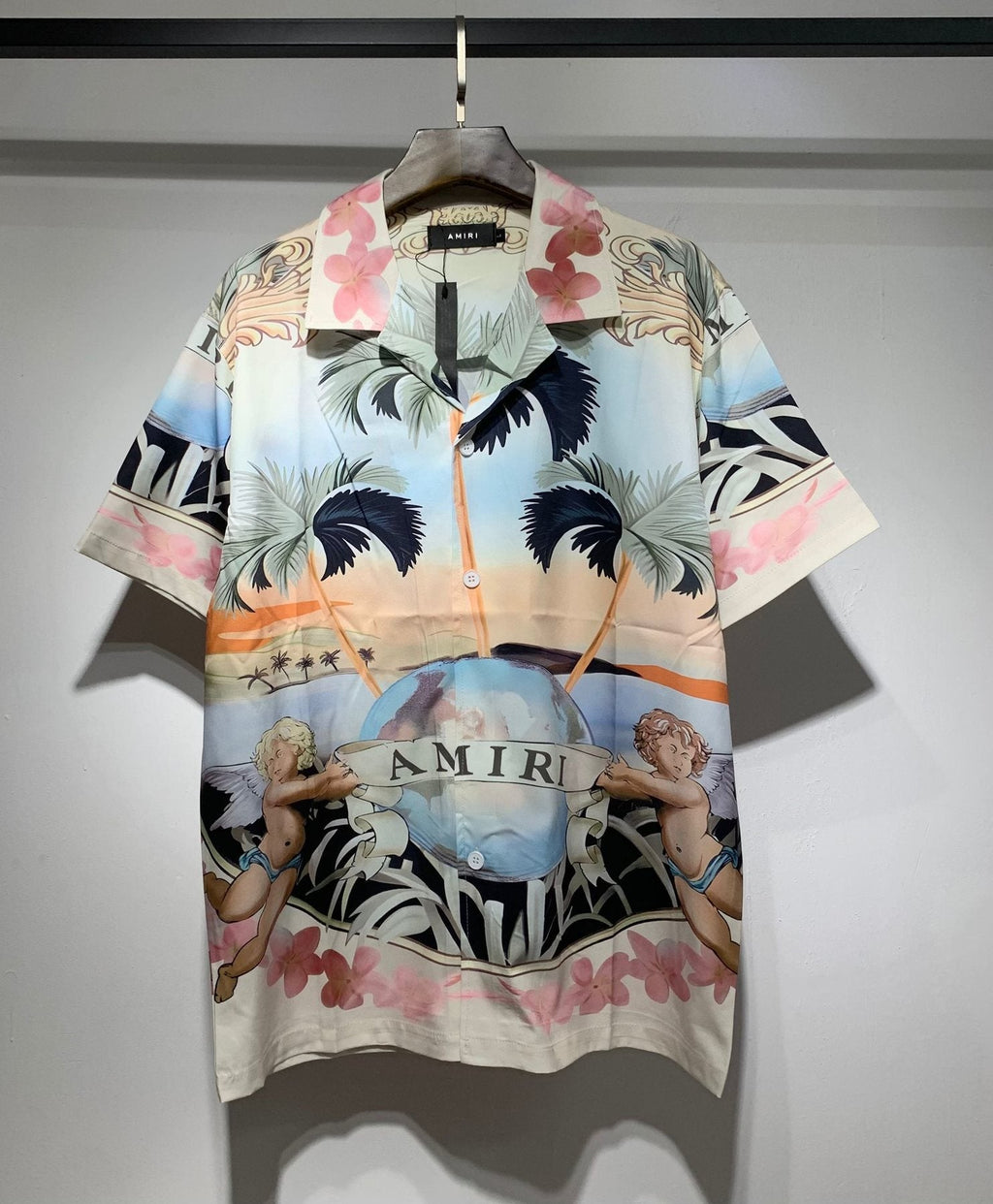 AMIRI Tropical Cherub Graphic Short-Sleeve Set ¡ª front