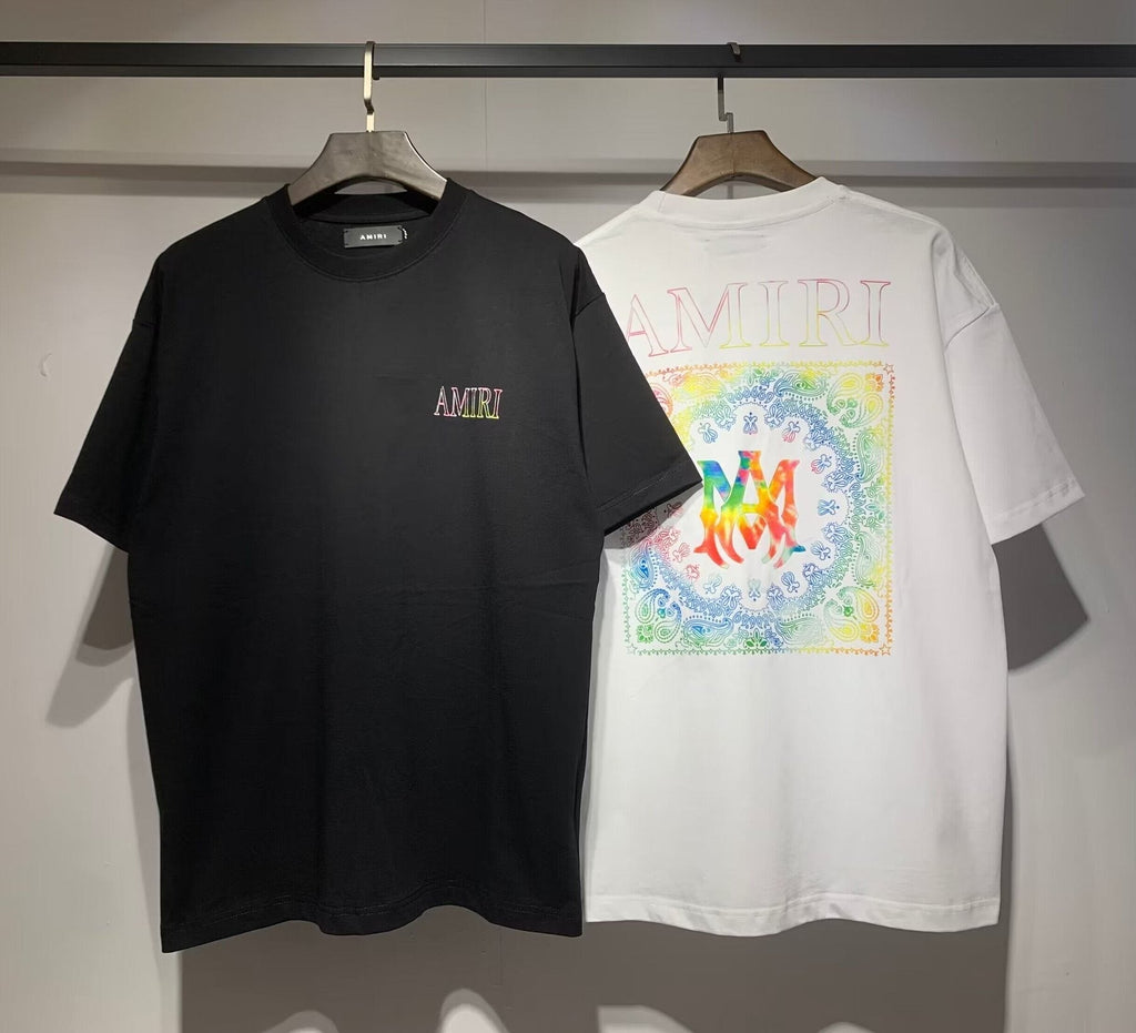 AMIRI Rainbow Bandana Back Graphic T-Shirt ¡ª context