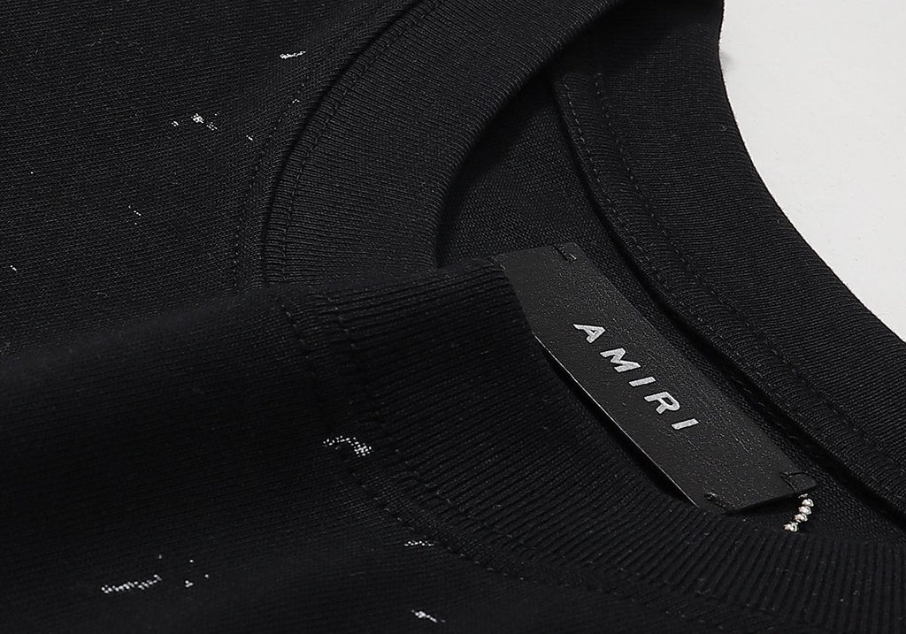 AMIRI Distressed Crackle Graphic T-Shirt ¡ª neck_label