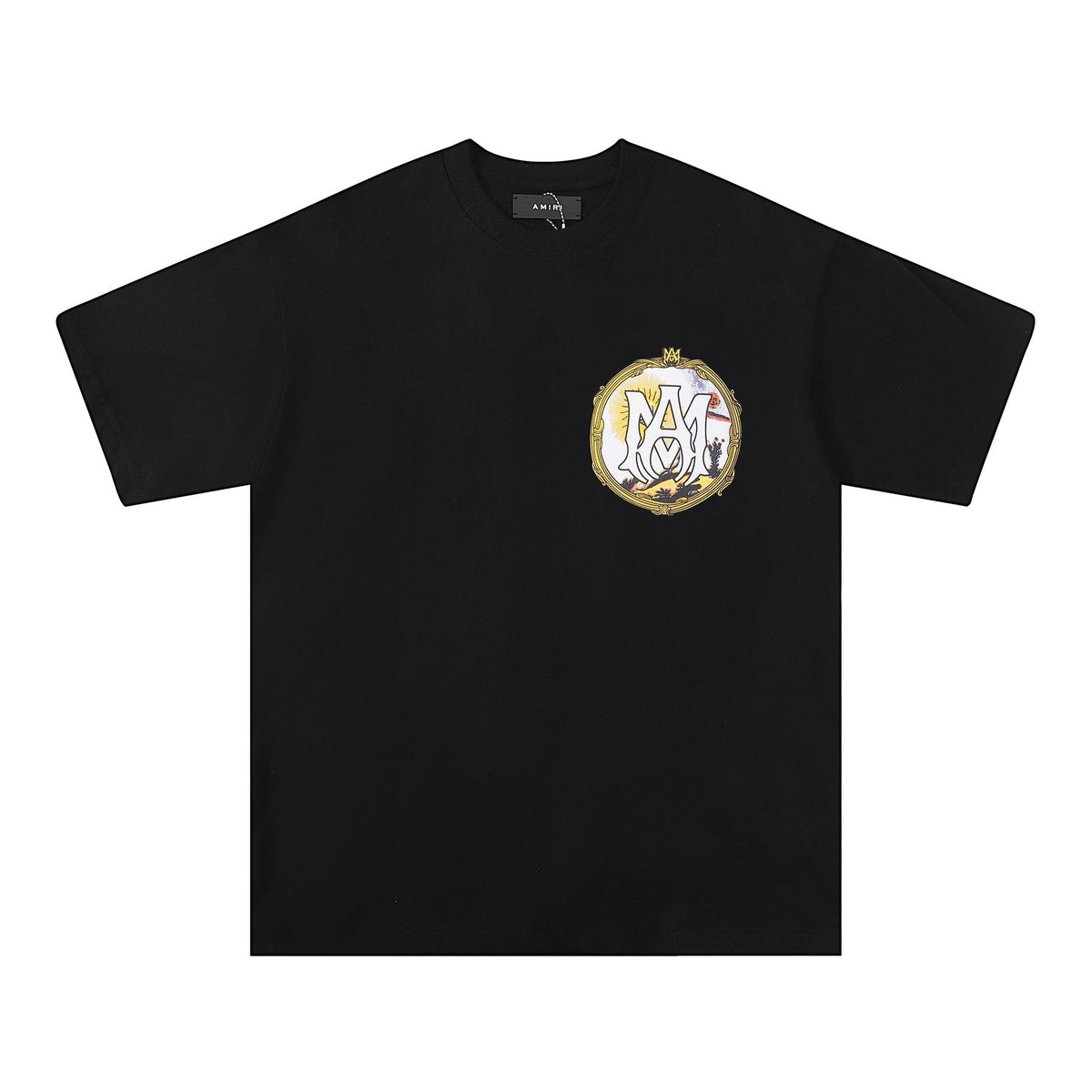 AMIRI Circular Back Graphic Short-Sleeve T-Shirt ¡ª front