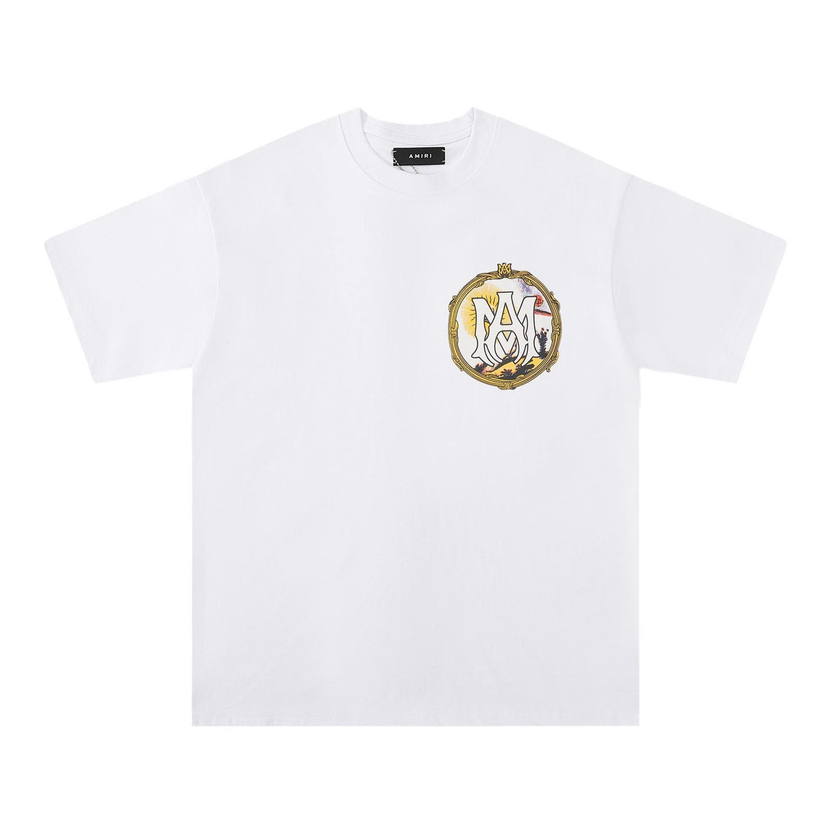 AMIRI Circular Back Graphic Short-Sleeve T-Shirt ¡ª front