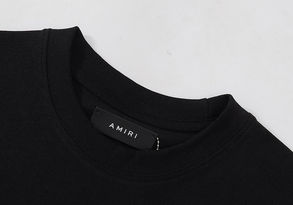 AMIRI Circular Back Graphic Short-Sleeve T-Shirt ¡ª neck_label