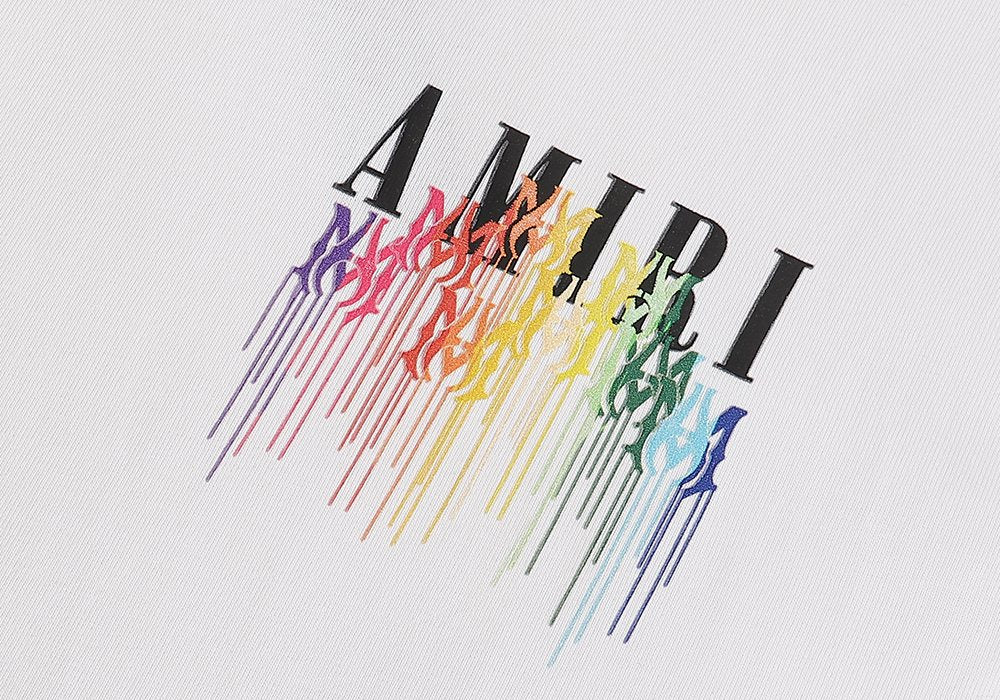 AMIRI Rainbow Drip Graphic T-Shirt ¡ª detail