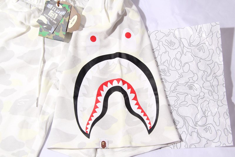 BAPE Shark Camo Glow-in-the-Dark Shorts ¡ª front