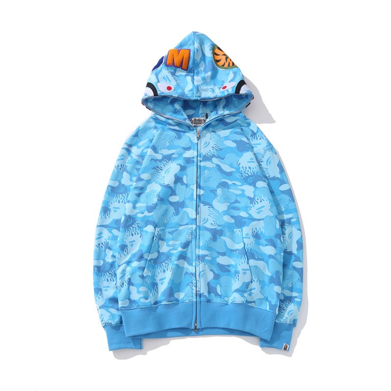 BAPE WGM Shark Camo Full-Zip Hoodie ¡ª hero