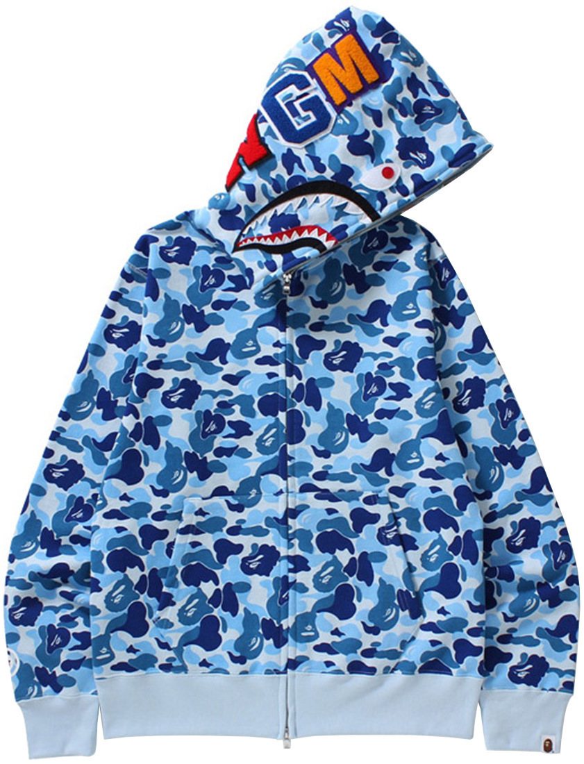 BAPE WGM Shark Camo Full-Zip Hoodie ¡ª hero