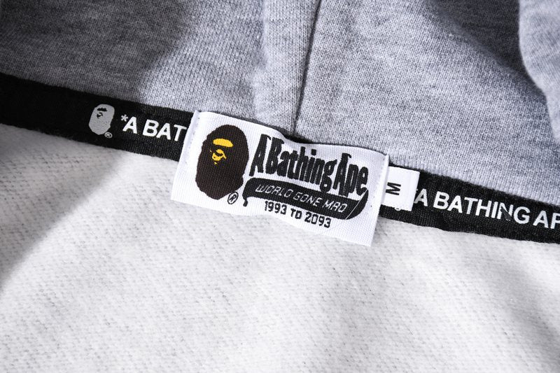 BAPE GM Shark Tiger Camo Zip Hoodie ¡ª neck_label