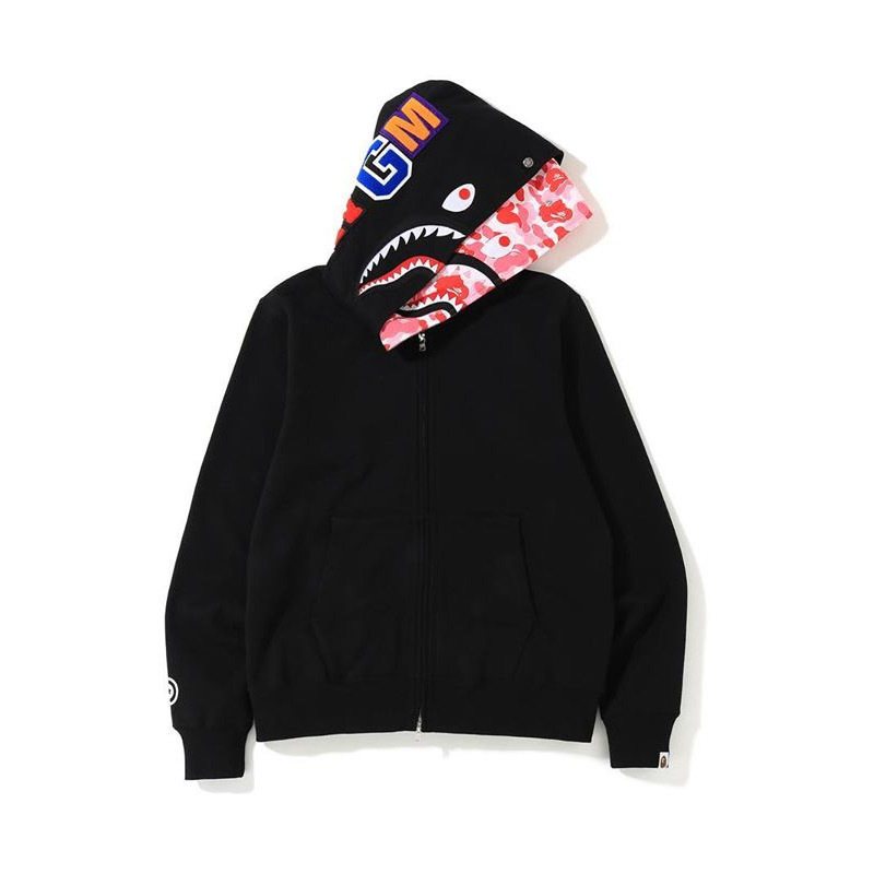 BAPE Shark Camo Full-Zip Hoodie ¡ª front