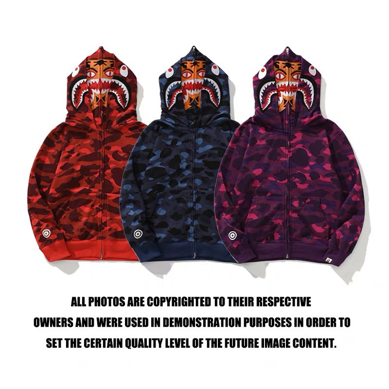 BAPE Shark Camo Full-Zip Hoodie ¡ª comparison