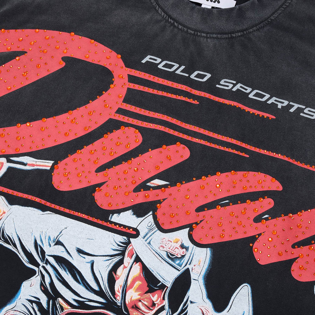 DUAA Horse Rider Graphic Washed T-Shirt ¡ª detail