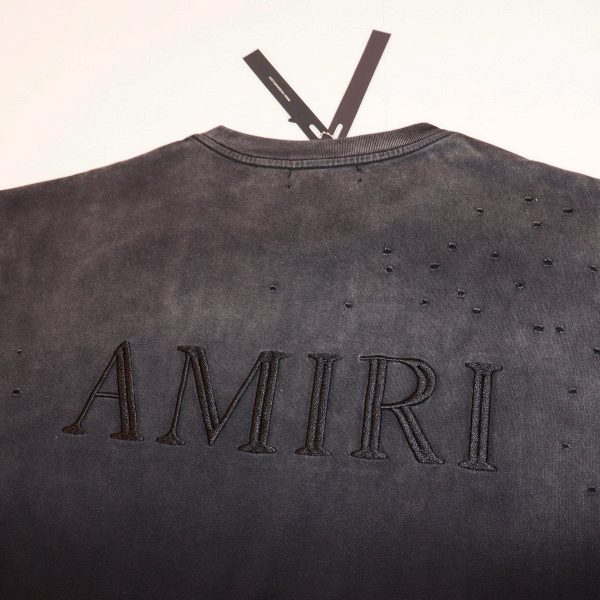 AMIRI Distressed Washed Short-Sleeve T-Shirt ¡ª detail