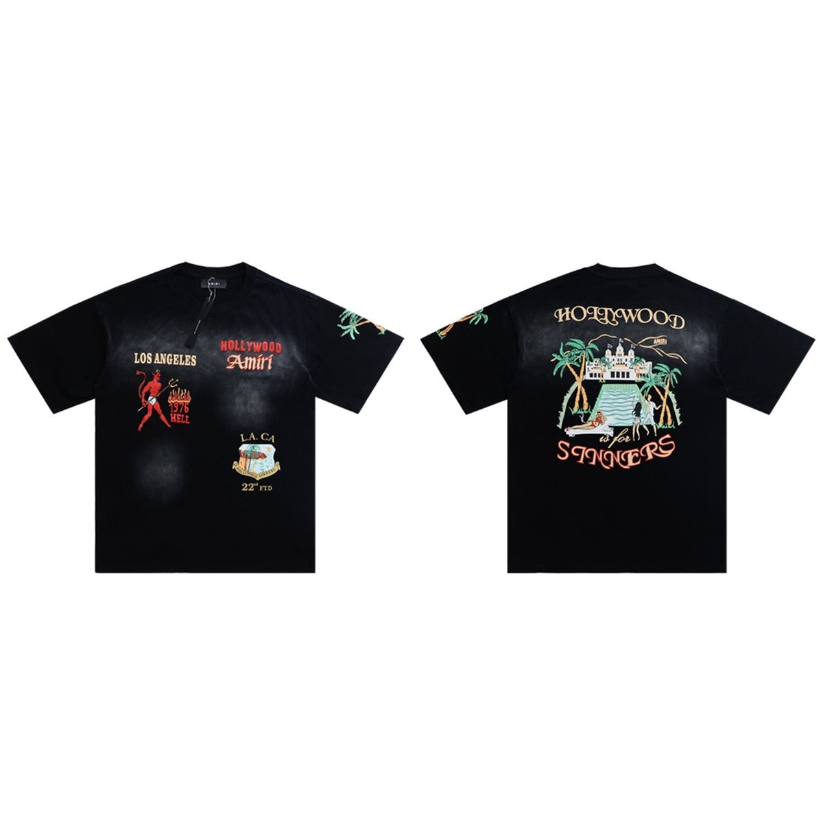 AMIRI Crystal Sinners Graphic T-Shirt ¡ª hero