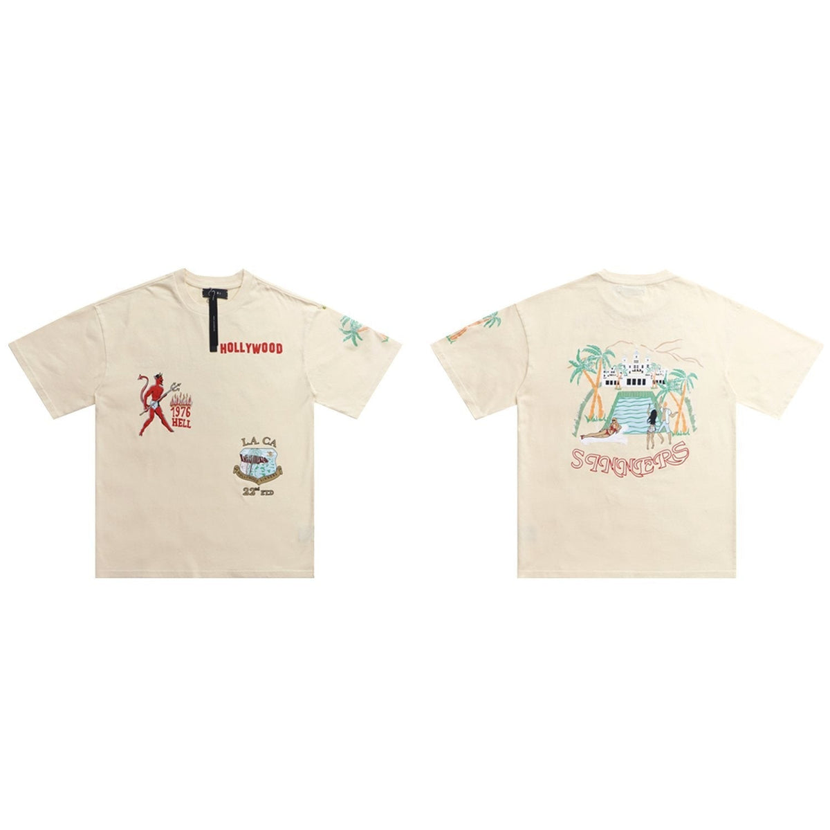 AMIRI Crystal Sinners Graphic T-Shirt ¡ª front