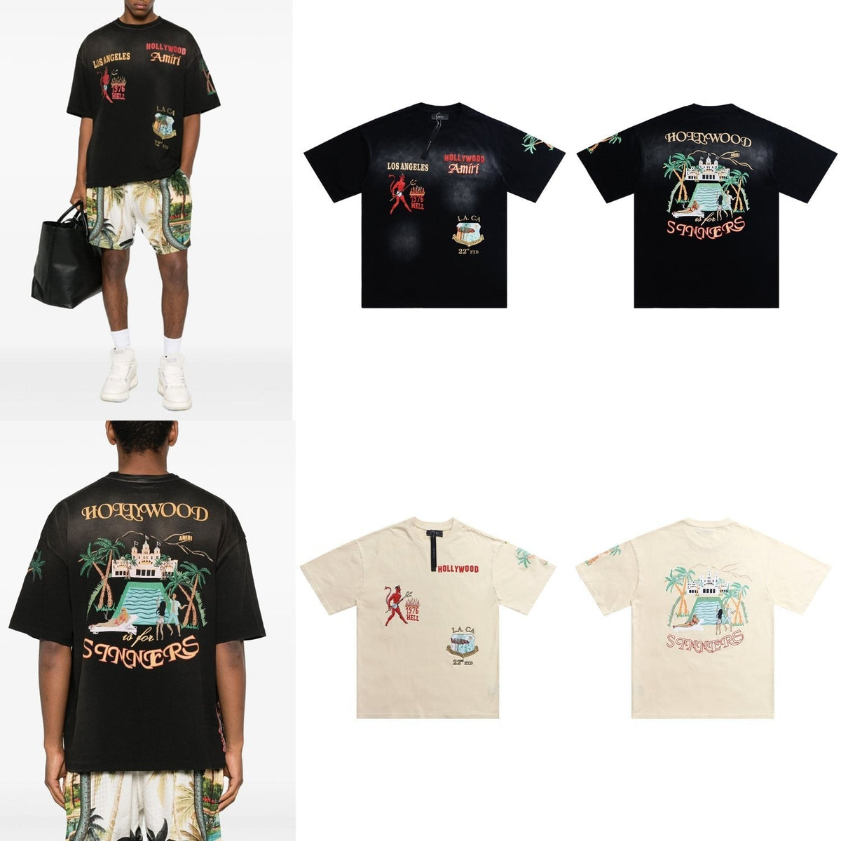 AMIRI Crystal Sinners Graphic T-Shirt ¡ª context