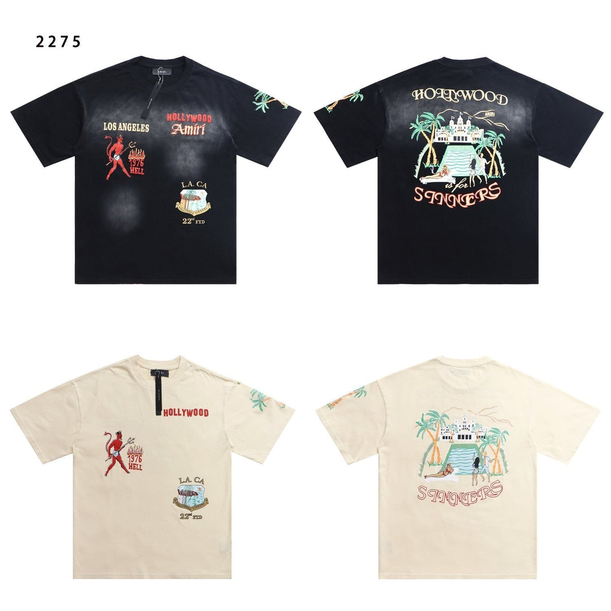 AMIRI Crystal Sinners Graphic T-Shirt ¡ª comparison
