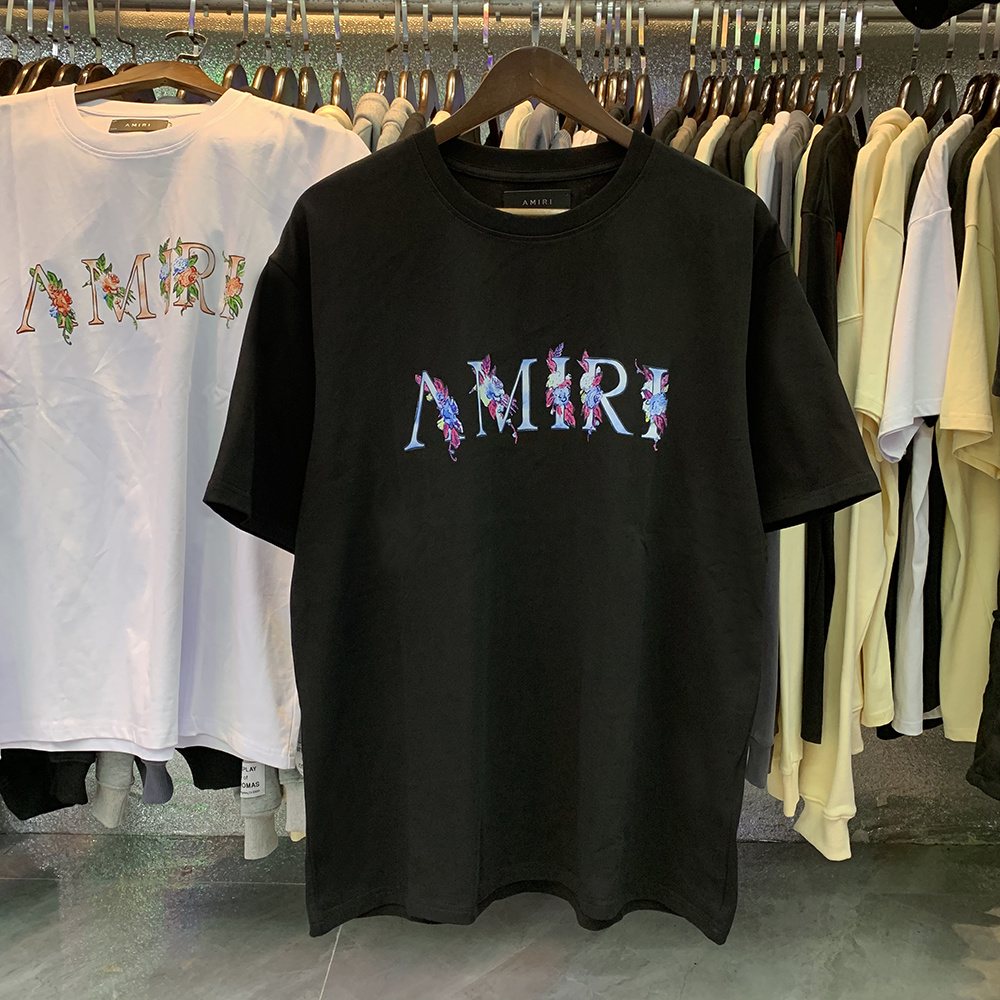 AMIRI Floral Butterfly Graphic Short-Sleeve T-Shirt ¡ª context