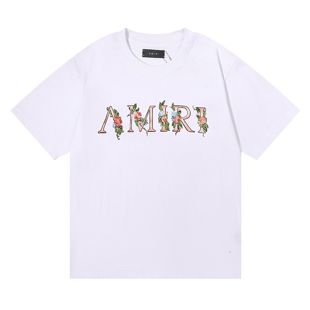 AMIRI Floral Butterfly Graphic Short-Sleeve T-Shirt ¡ª front