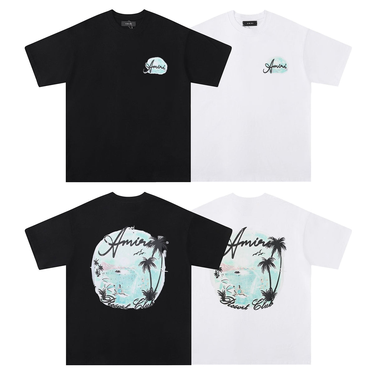 AMIRI Tropical Palm Tree Graphic T-Shirt ¡ª comparison