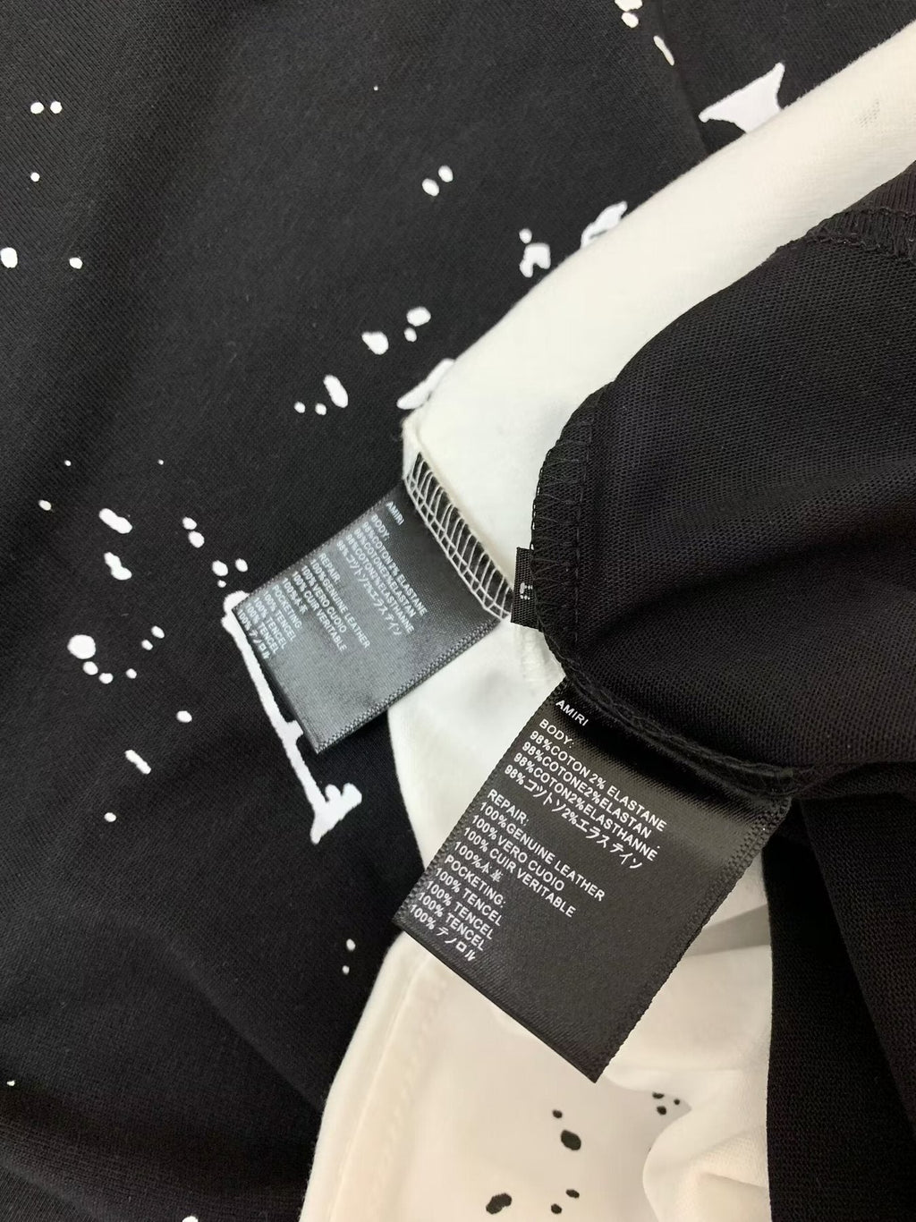 AMIRI Paint Splatter Graphic T-Shirt ¡ª neck_label