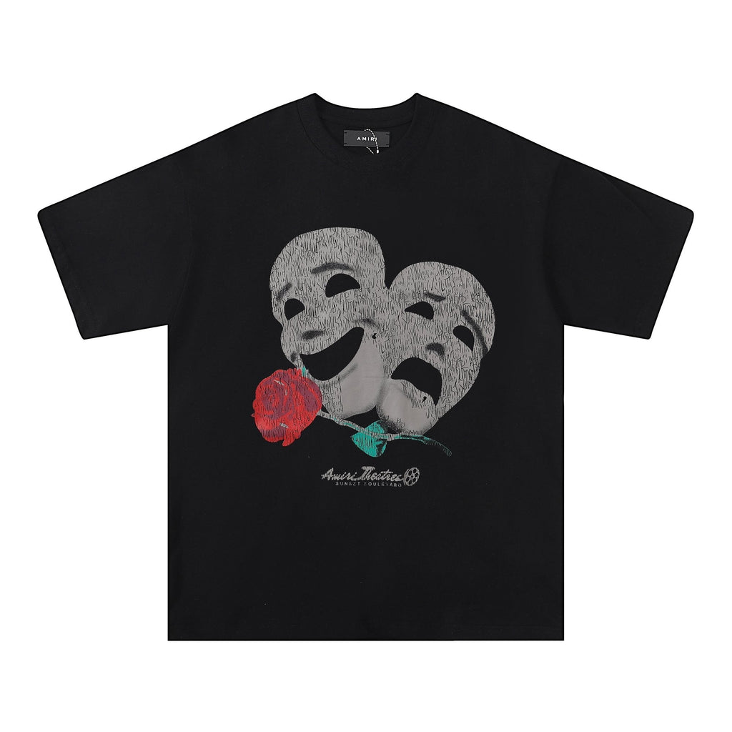 AMIRI Theatrical Mask & Rose Graphic T-Shirt ¡ª hero
