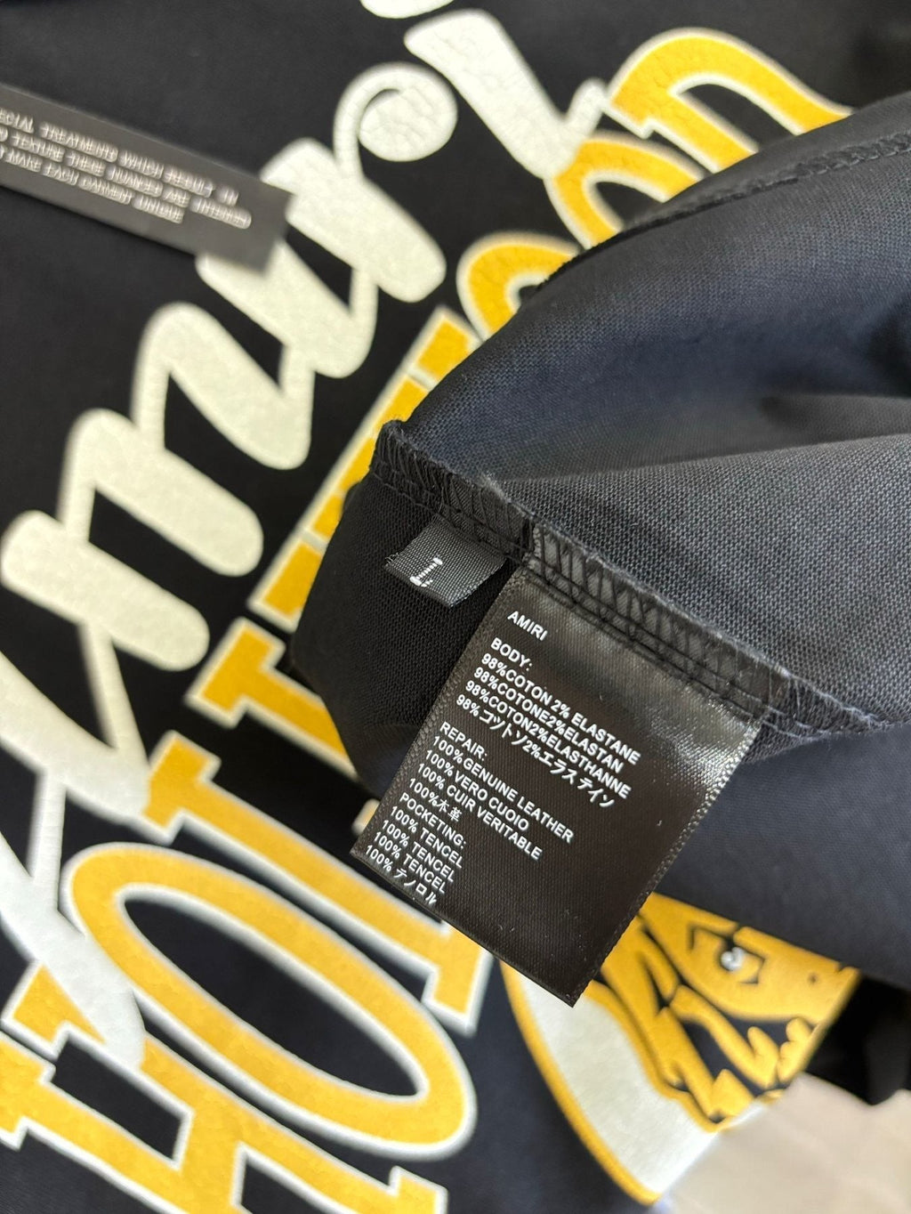 AMIRI Lion & Letter Graphic Short-Sleeve T-Shirt ¡ª neck_label