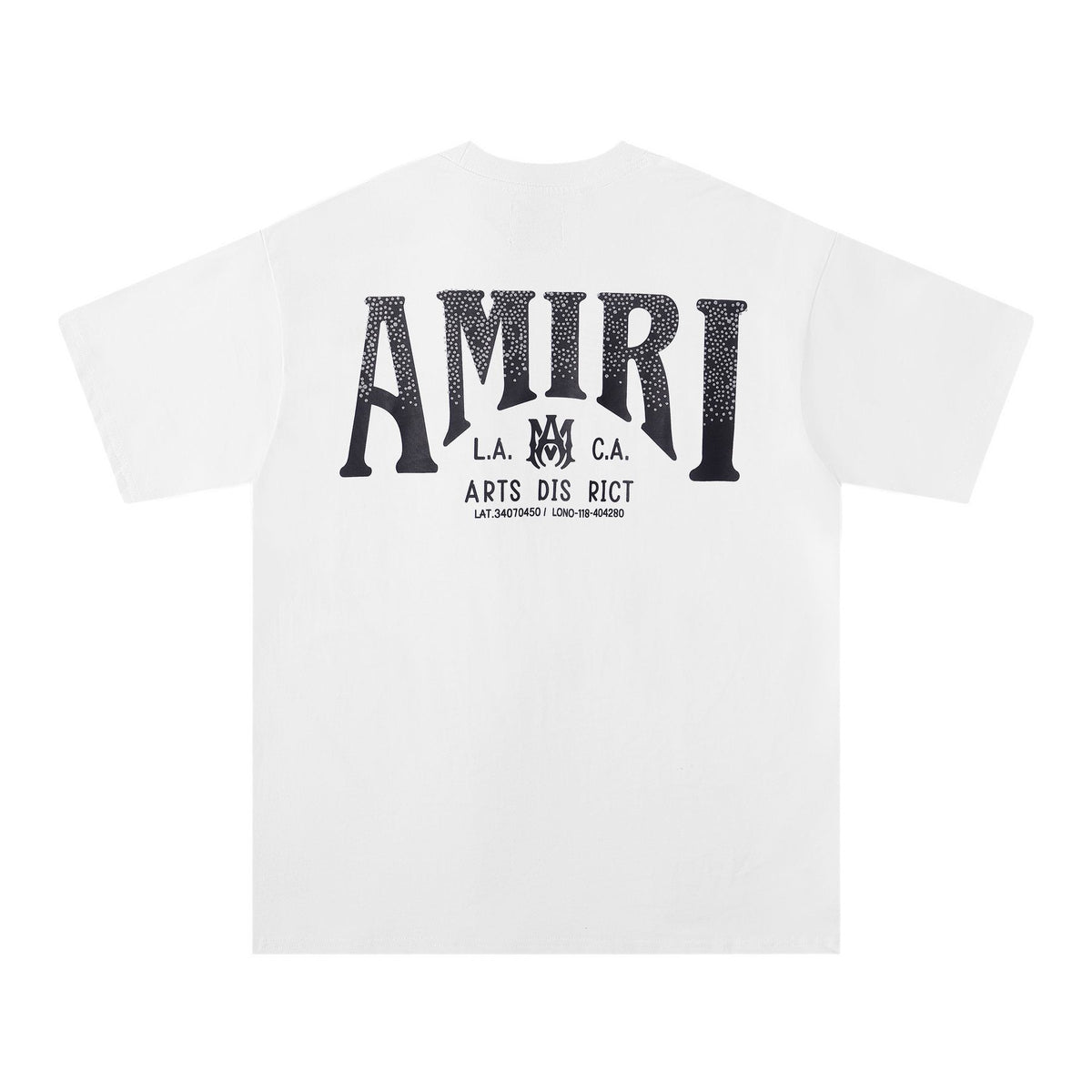 AMIRI Silver Letter Graphic Short-Sleeve T-Shirt ¡ª back