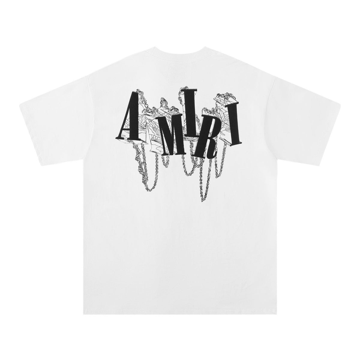AMIRI Chain Letter Graphic T-Shirt ¡ª back