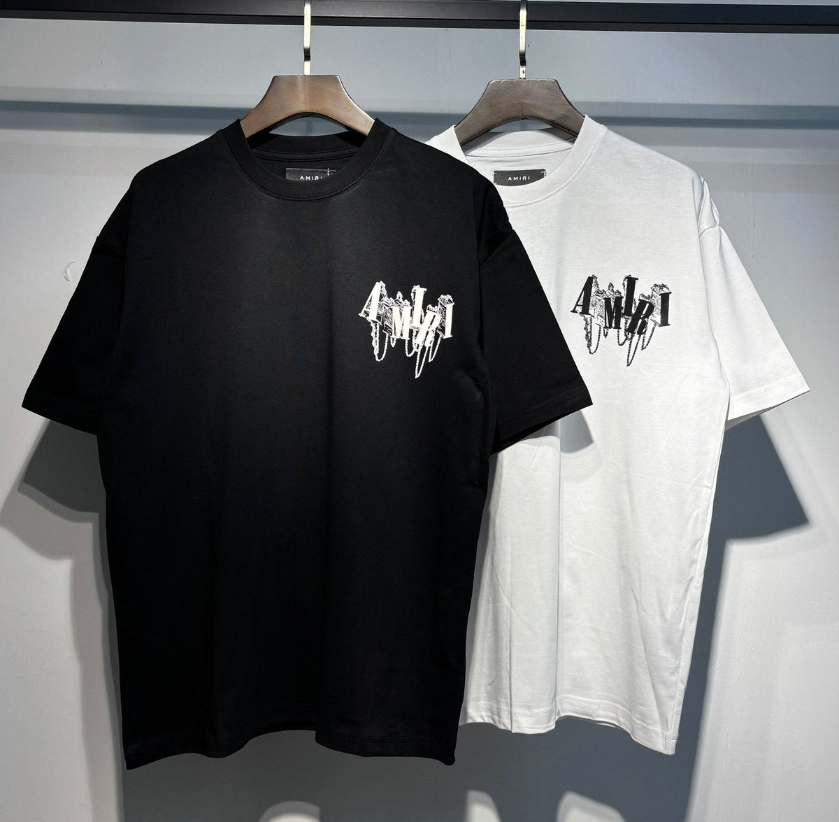 AMIRI Chain Letter Graphic T-Shirt ¡ª comparison