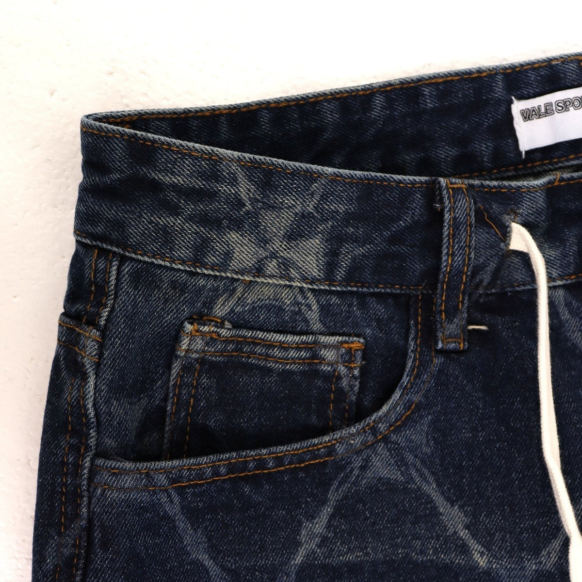 VALLEY Distressed Drawstring Shorts ¡ª detail
