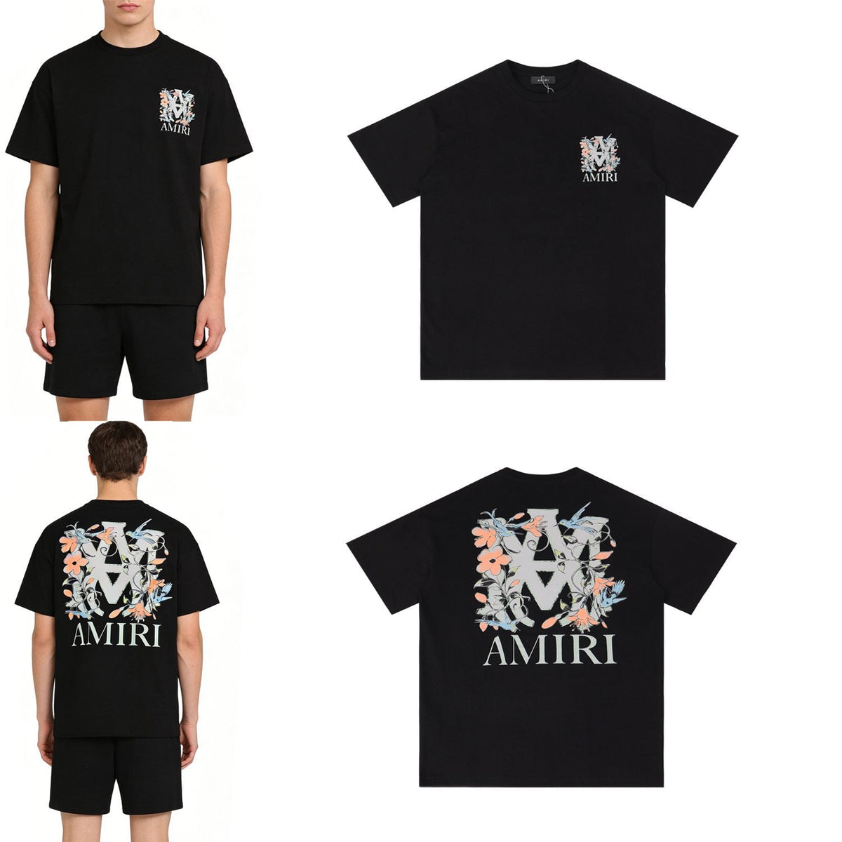 AMIRI Floral A Graphic Short-Sleeve T-Shirt ¡ª context