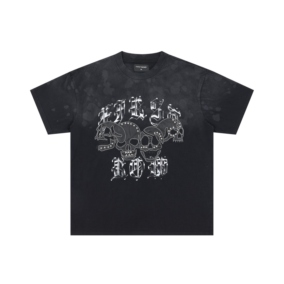 FIRST ROW Wake Up and Be Fierce Skull Appliqu¨¦ T-Shirt ¡ª hero