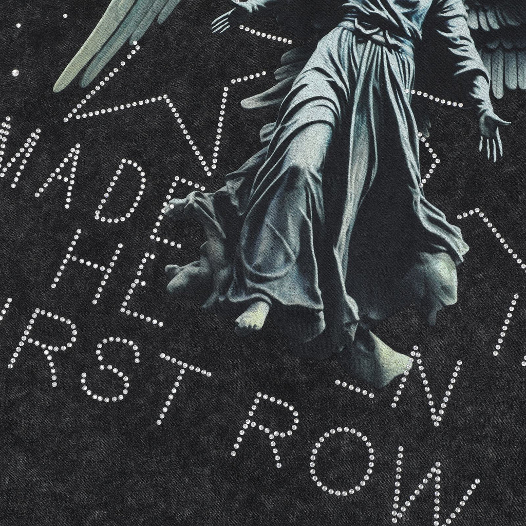 FIRST ROW Made in Heaven Angel Graphic Cropped T-Shirt ¡ª detail