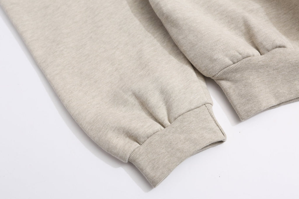 Fear of God Essentials Tonal Logo Light Grey Hoodie ¡ª detail