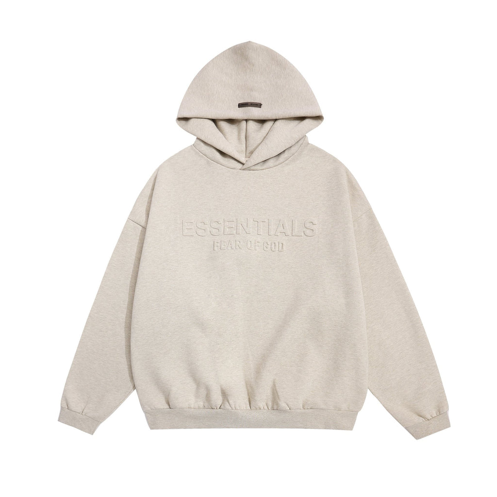 Fear of God Essentials Tonal Logo Light Grey Hoodie ¡ª hero