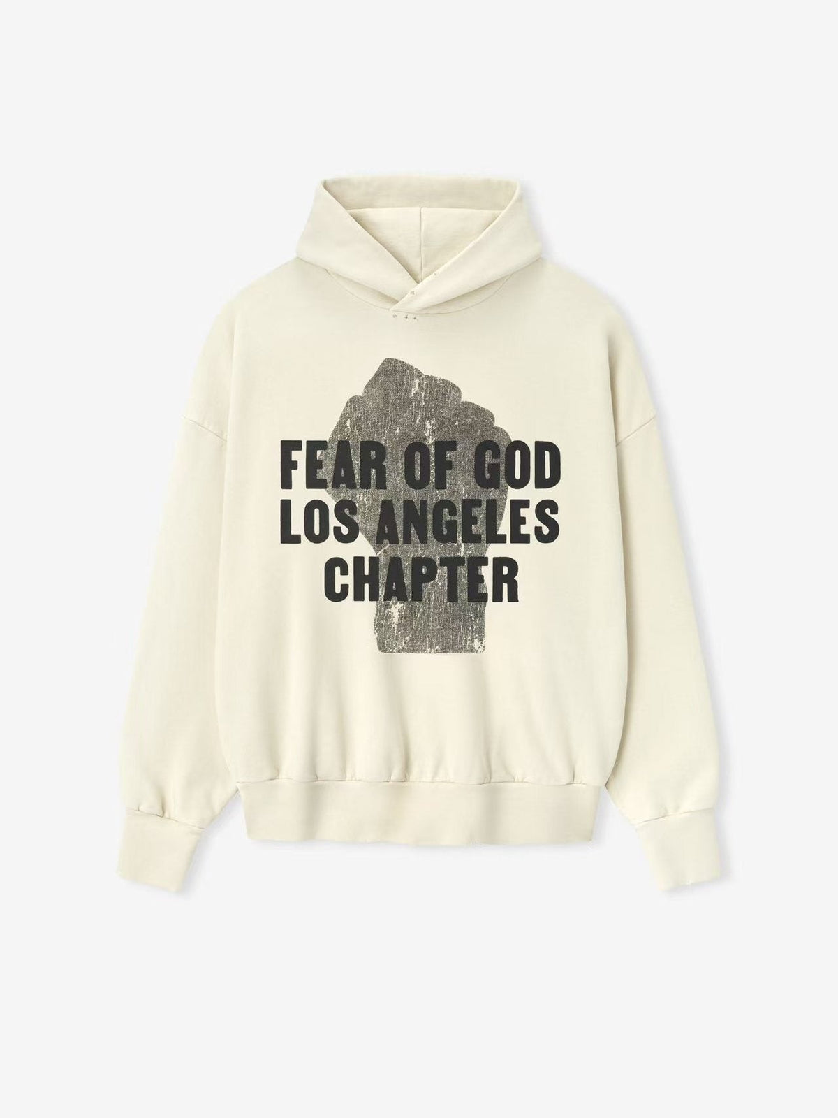 Fear of God Los Angeles Chapter Cream Hoodie ¡ª front