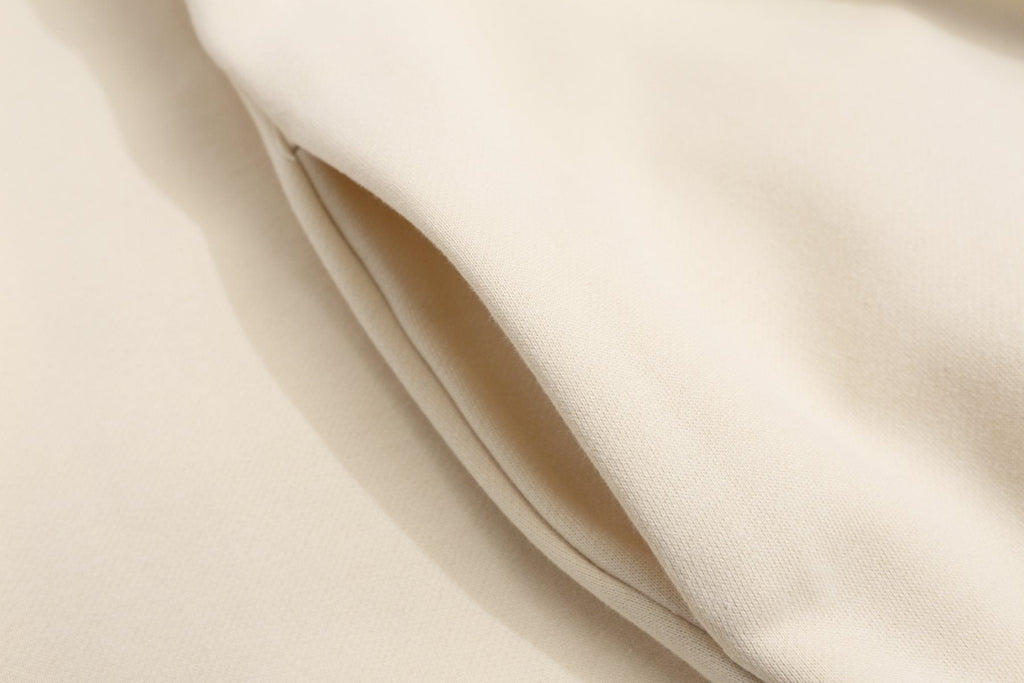Fear of God Los Angeles Chapter Cream Hoodie ¡ª fabric_closeup