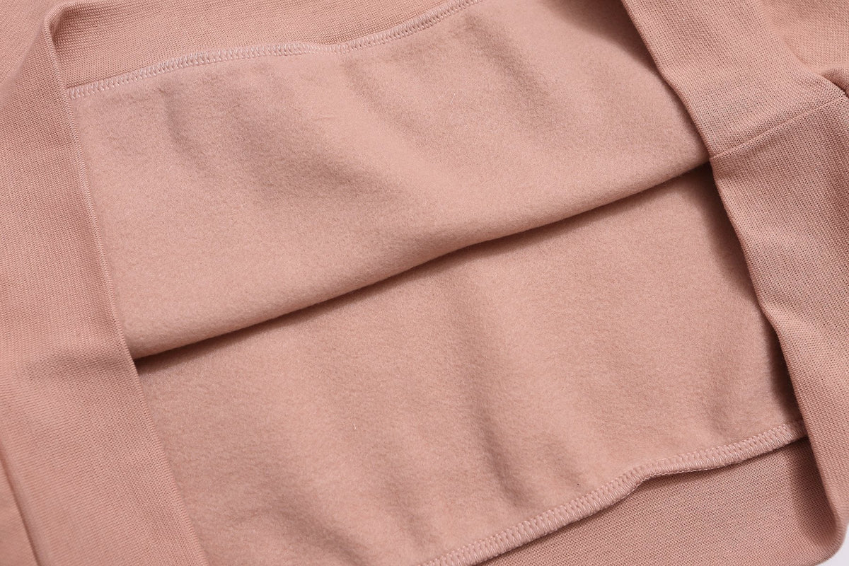 Fear of God Essentials Dusty Pink Hoodie & Pants Matching Set ¡ª fabric_closeup