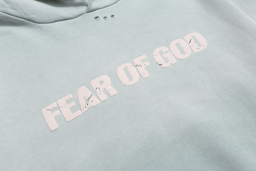 Fear of God Heaven Is Crying for Justice Graphic Hoodie ¡ª detail