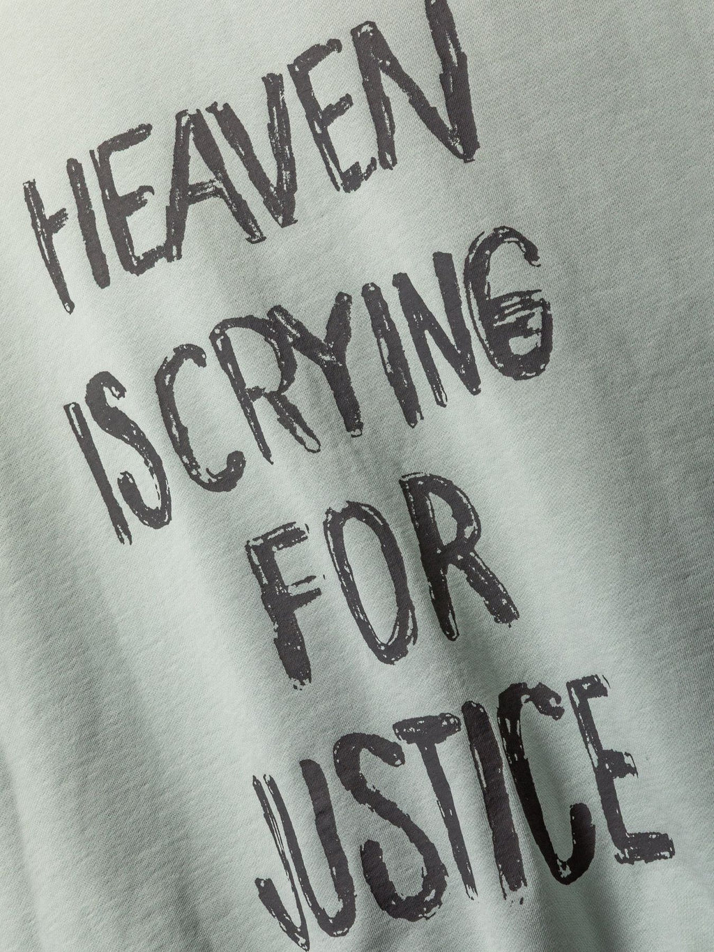 Fear of God Heaven Is Crying for Justice Graphic Hoodie ¡ª detail