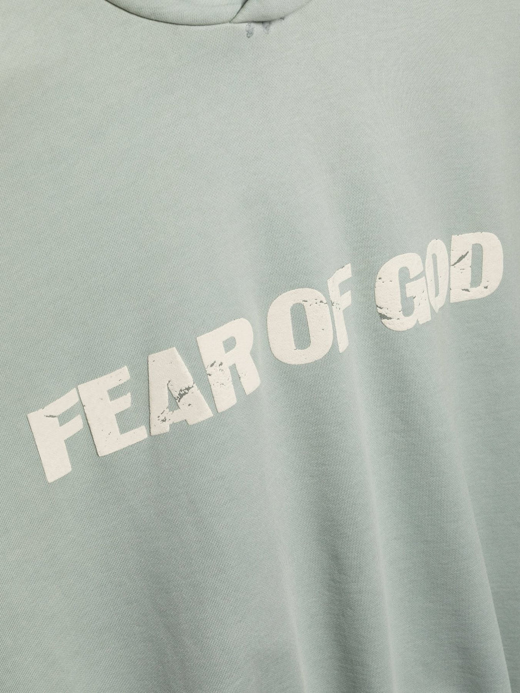 Fear of God Heaven Is Crying for Justice Graphic Hoodie ¡ª detail