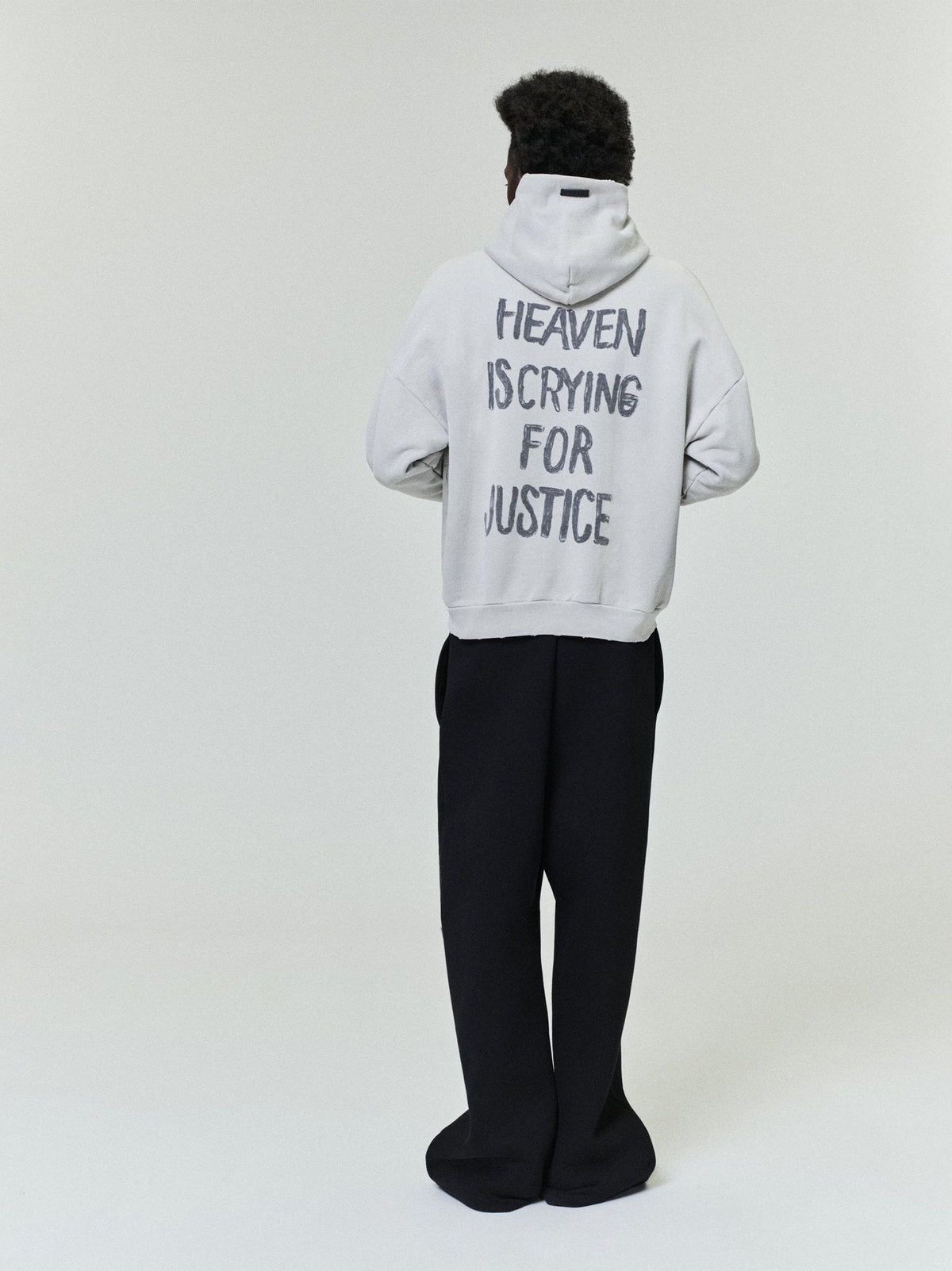 Fear of God Heaven Is Crying for Justice Graphic Hoodie ¡ª context