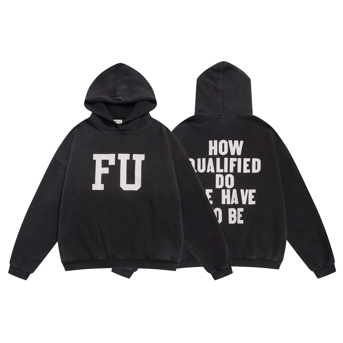 Fear of God FU Graphic Black Hoodie ¡ª hero