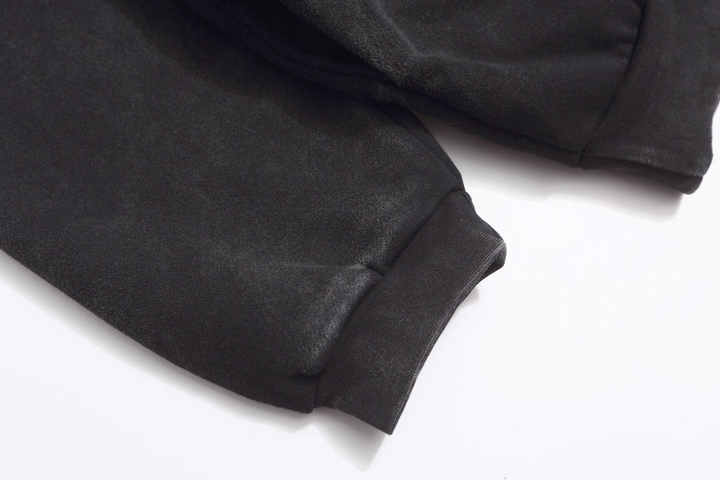 Fear of God Washed Black Side-Pocket Graphic Hoodie ¡ª detail