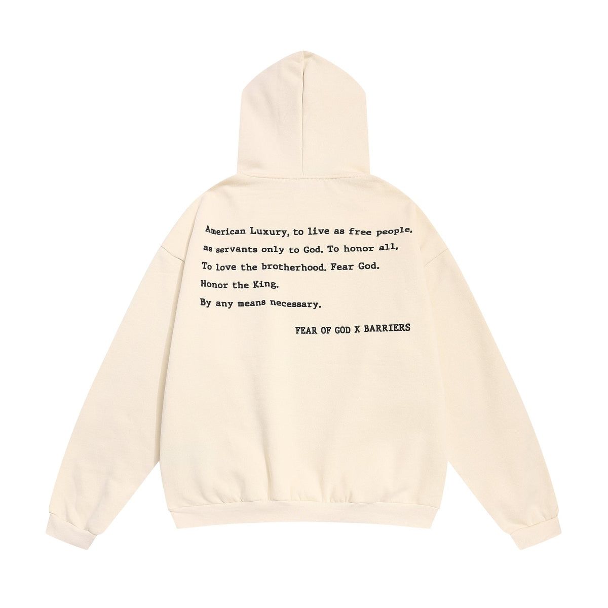 Fear of God x Barriers Front & Back Graphic Hoodie ¡ª back