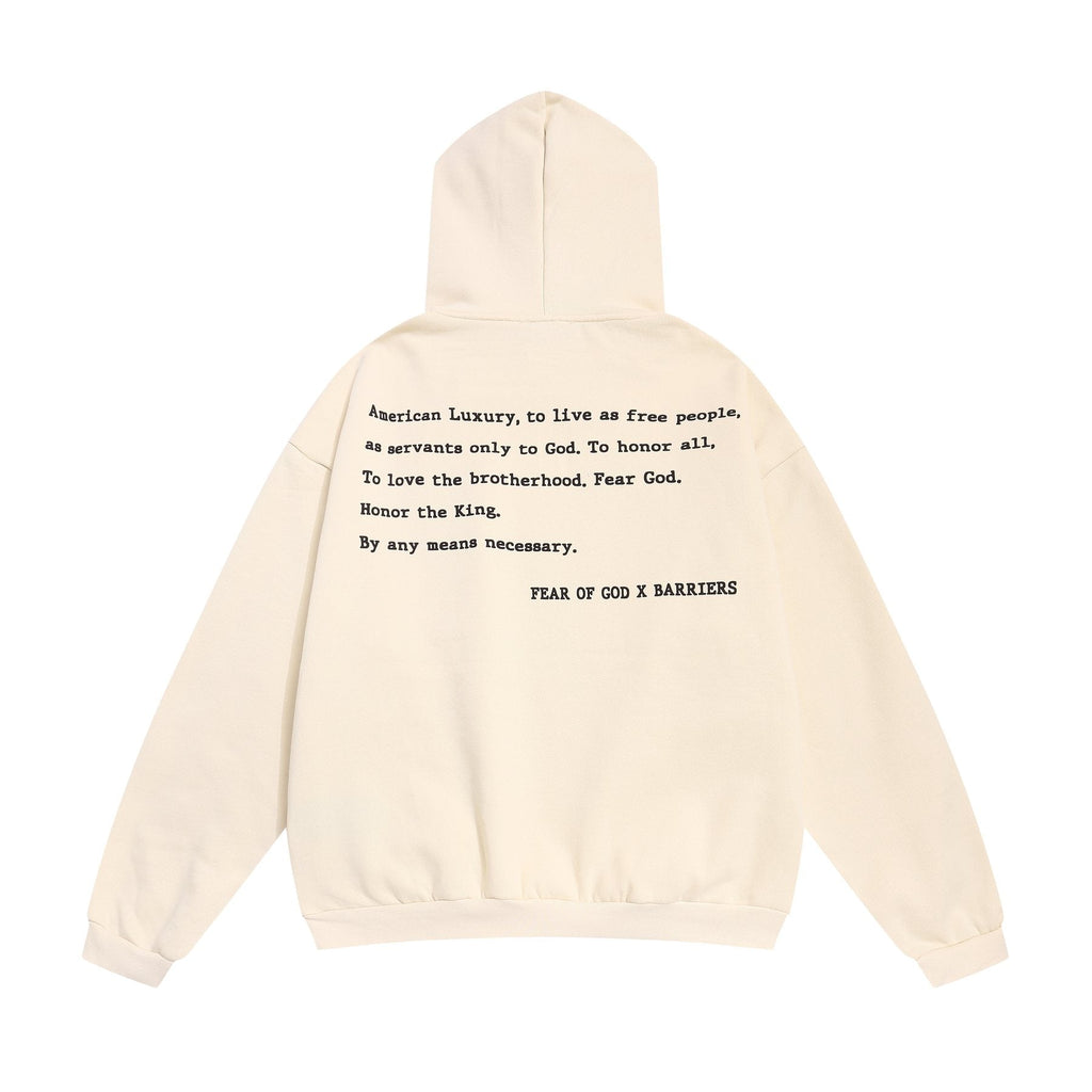 Fear of God x Barriers Front & Back Graphic Hoodie ¡ª back